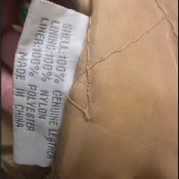 Vintage leather Jacket in Tan/camel - Picture 3 of 4